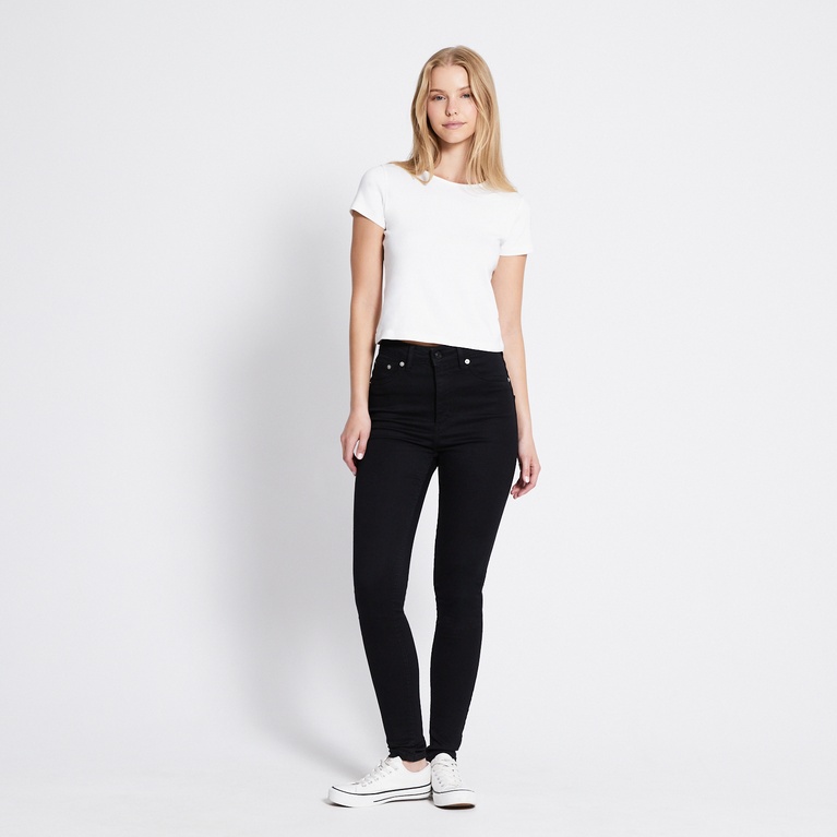 High waist skinny jeans "Snake"